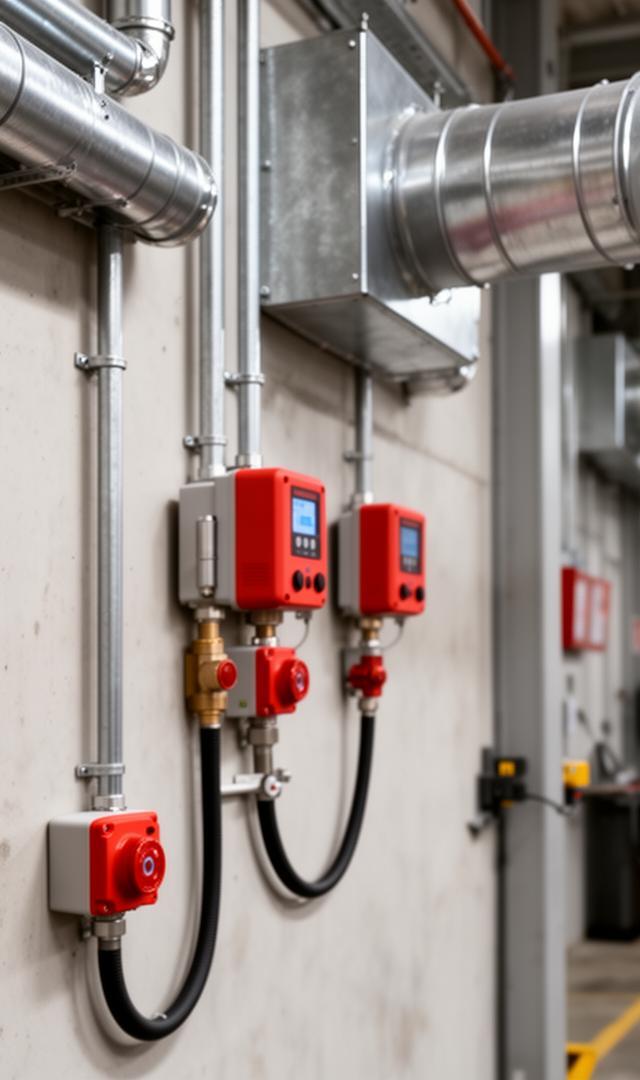 Parques e indústria — Centrais multi-zona com integração à ventilação.