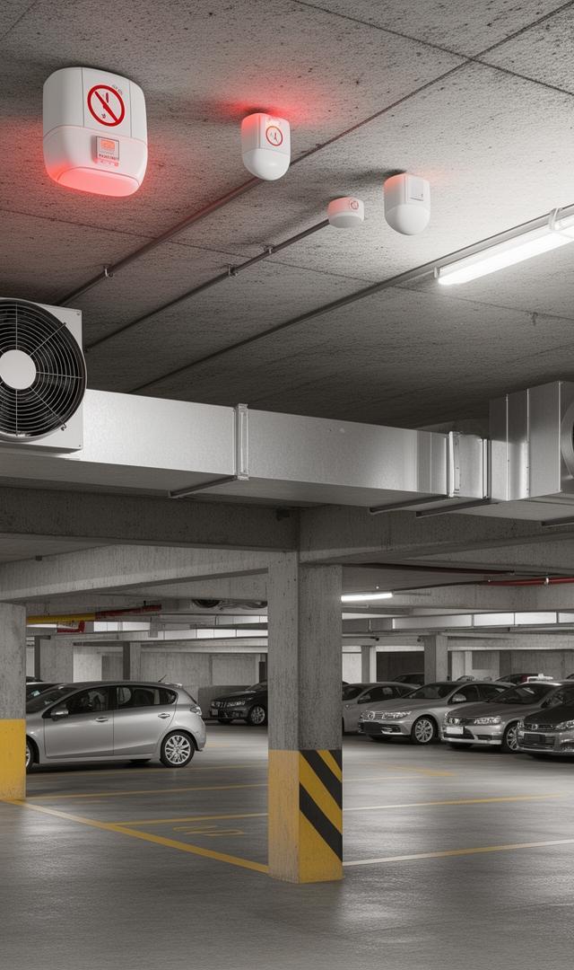 Garagens residenciais — Proteção em condomínios e moradias.